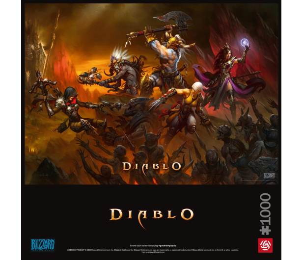Merch Diablo Heroes Battle Puzzles 1000 - 1068689 - zdjęcie 4